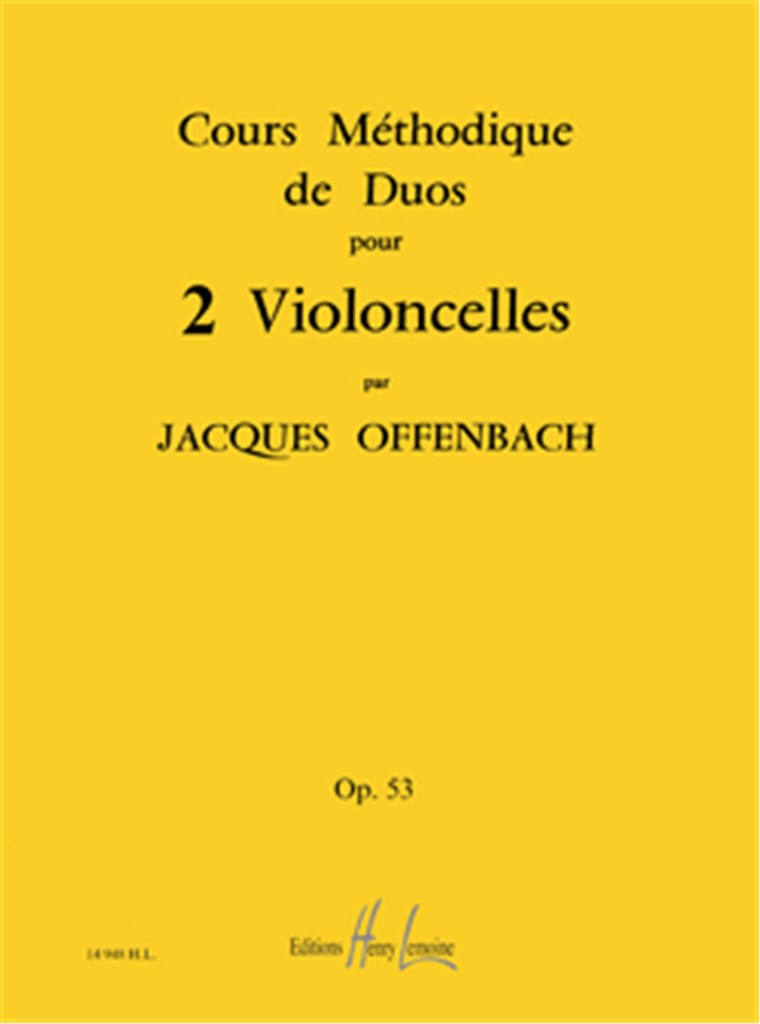 Cours méthodique de duos pour 2 violoncelles Op.53